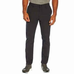 BANANA REPUBLIC Men's Stretch Slim Fit Flat Front Pant Black Size 34x30
